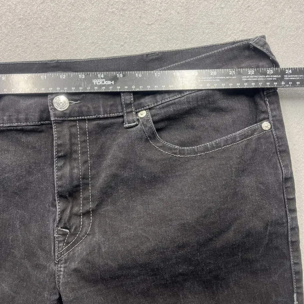 True‎ Religion Ricky Jeans 44x32 Mens Black Relaxed Straight Flap Pocket